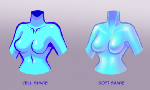 teknik-teknik coloring digital-soft-cell-shade